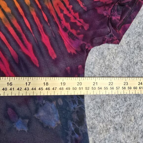 Greater Good Womens Sz L XL Tunic Top Blouse Artsy Boho Hippie Colorful Tie Dye - Picture 7 of 9